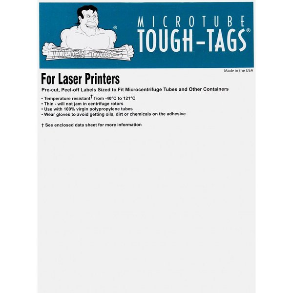 Diversified Biotech Tough-Tags, Laser, 0.94x0.5", White, 3200/pk, 3200PK 247126